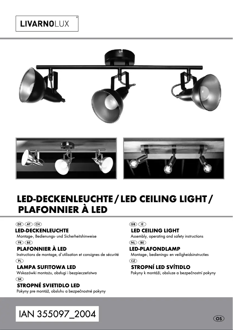 Image de la première page du manuel de l'appareil IAN 355097