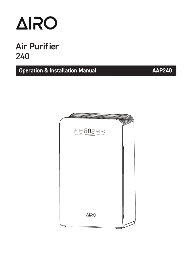 Page n°1 - Manuel utilisateur Airo AAP240