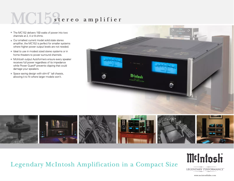 Page 1 de la notice Brochure McIntosh MC462