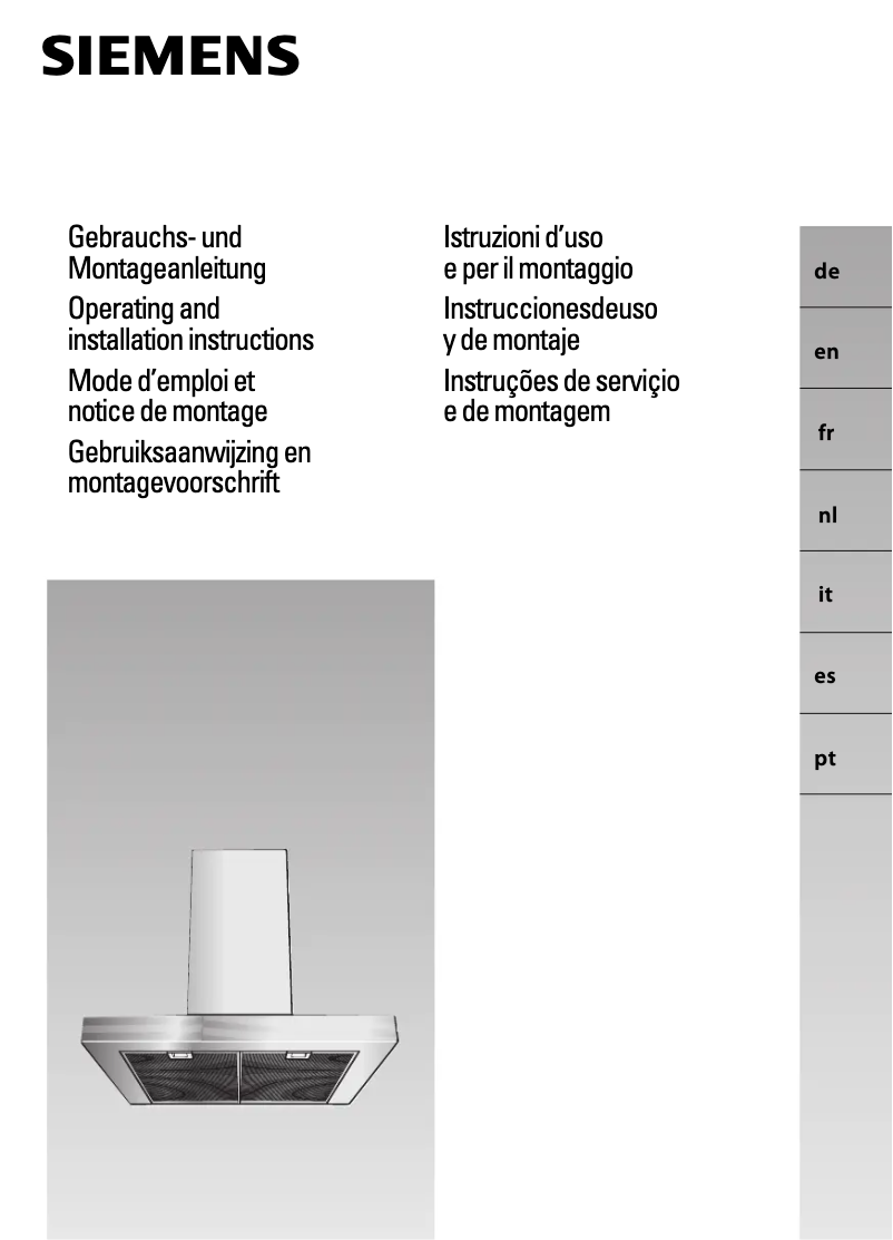 Image de la première page du manuel de l'appareil LC956BA30
