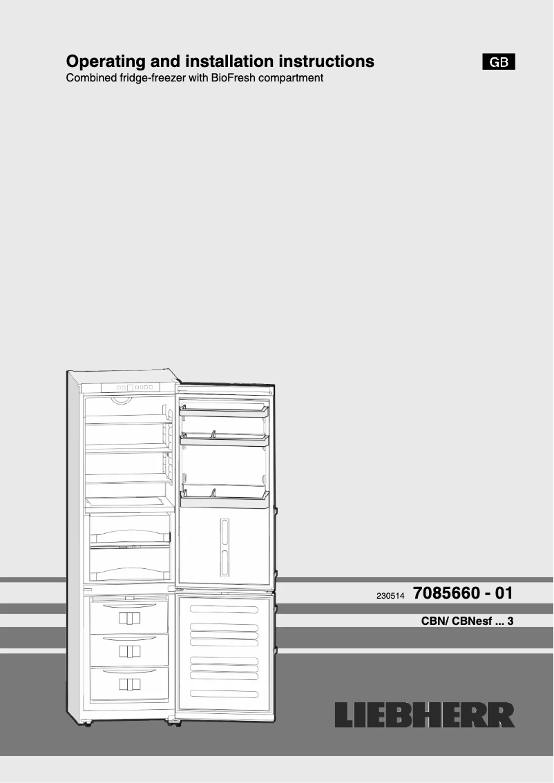 Image de la première page du manuel de l'appareil CBN3733