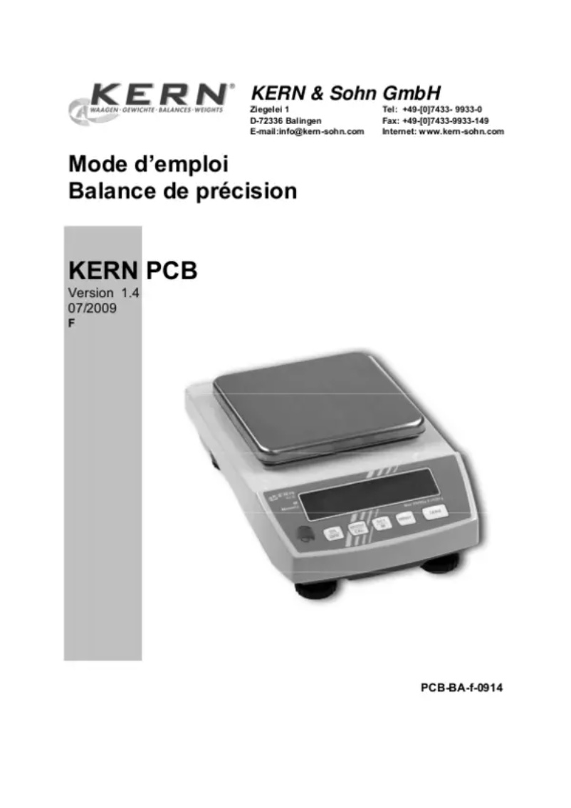 Image de la première page du manuel de l'appareil PCB 6000-0