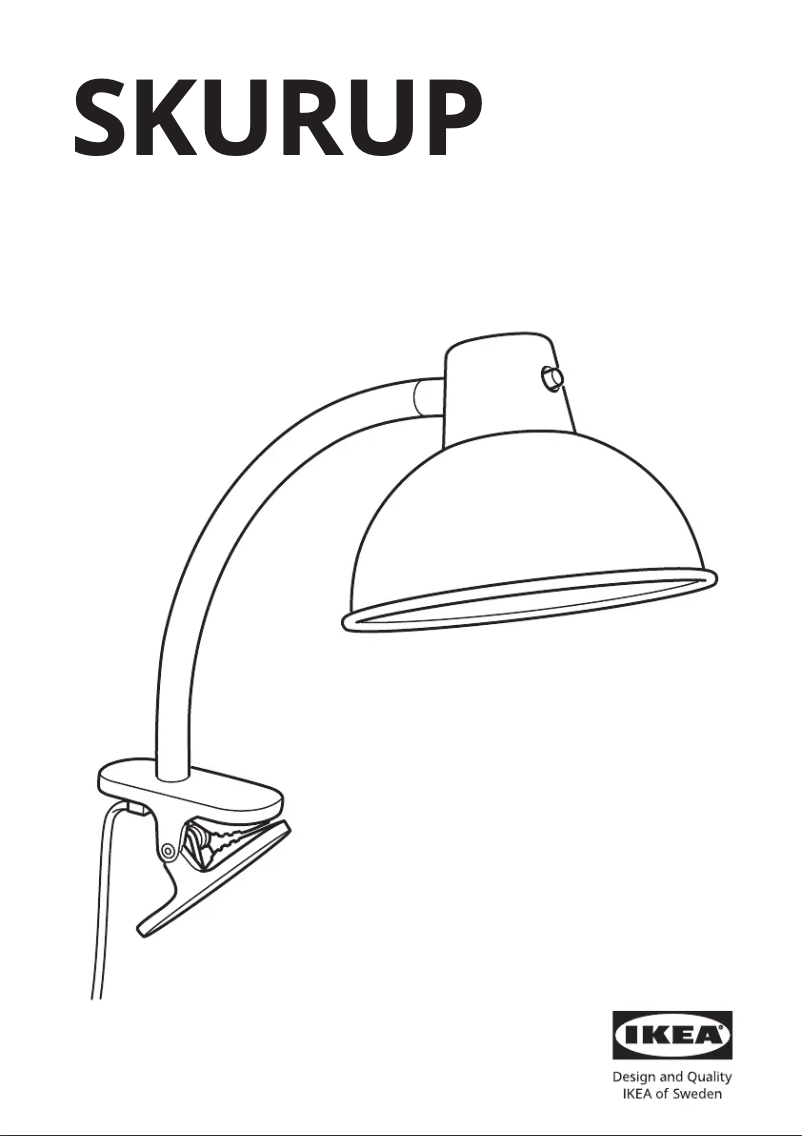 Page 1 de la notice Manuel utilisateur Ikea SKURUP 904.899.63