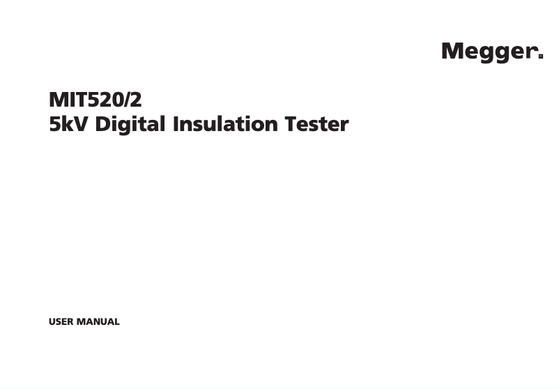 Imagen de la primera página del manual del dispositivo MIT520/2