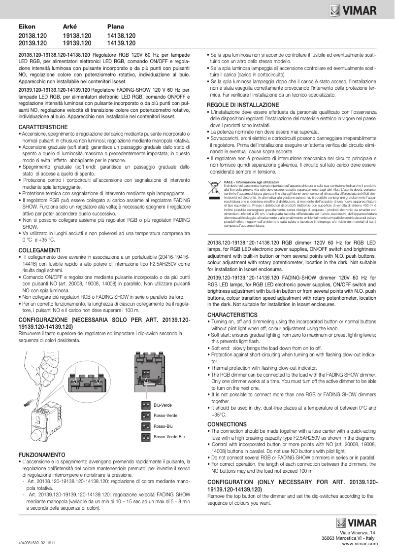 Image de la première page du manuel de l'appareil 20138.120