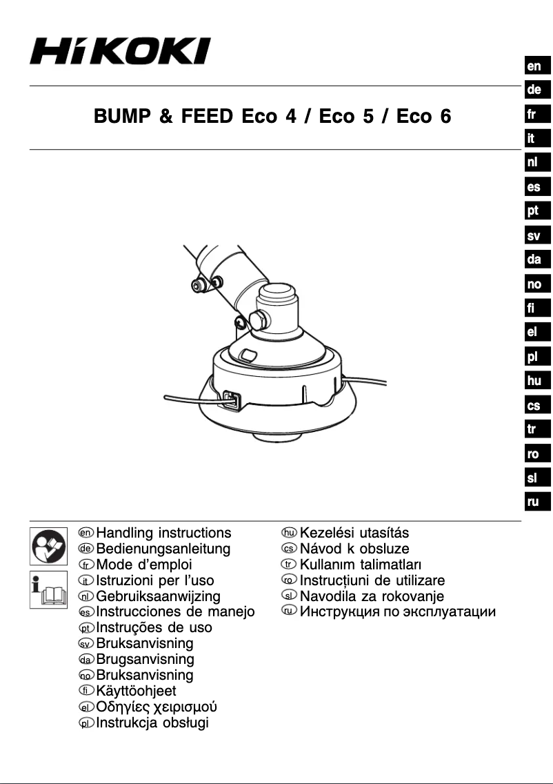 Page 1 de la notice Manuel utilisateur HiKOKI ECO4