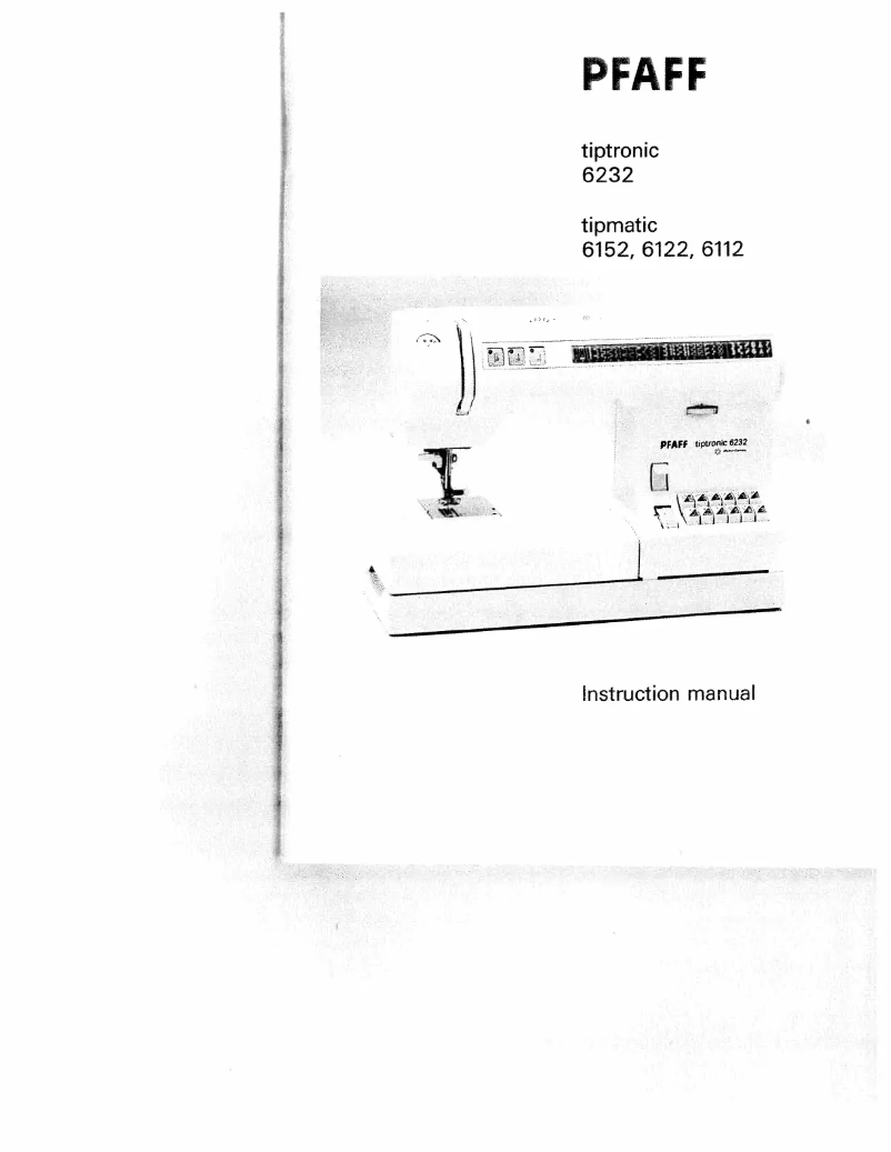 Image de la première page du manuel de l'appareil tipmatic 6152