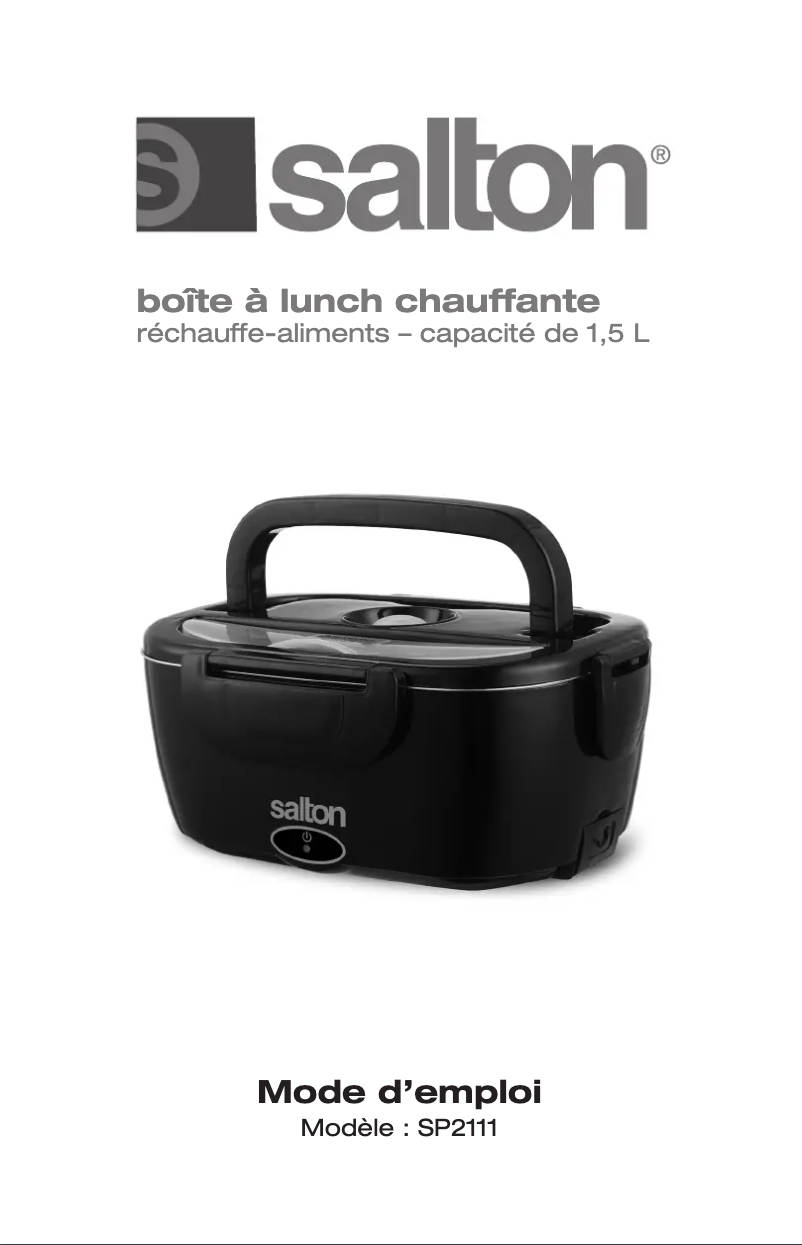 Image de la première page du manuel de l'appareil SP2111