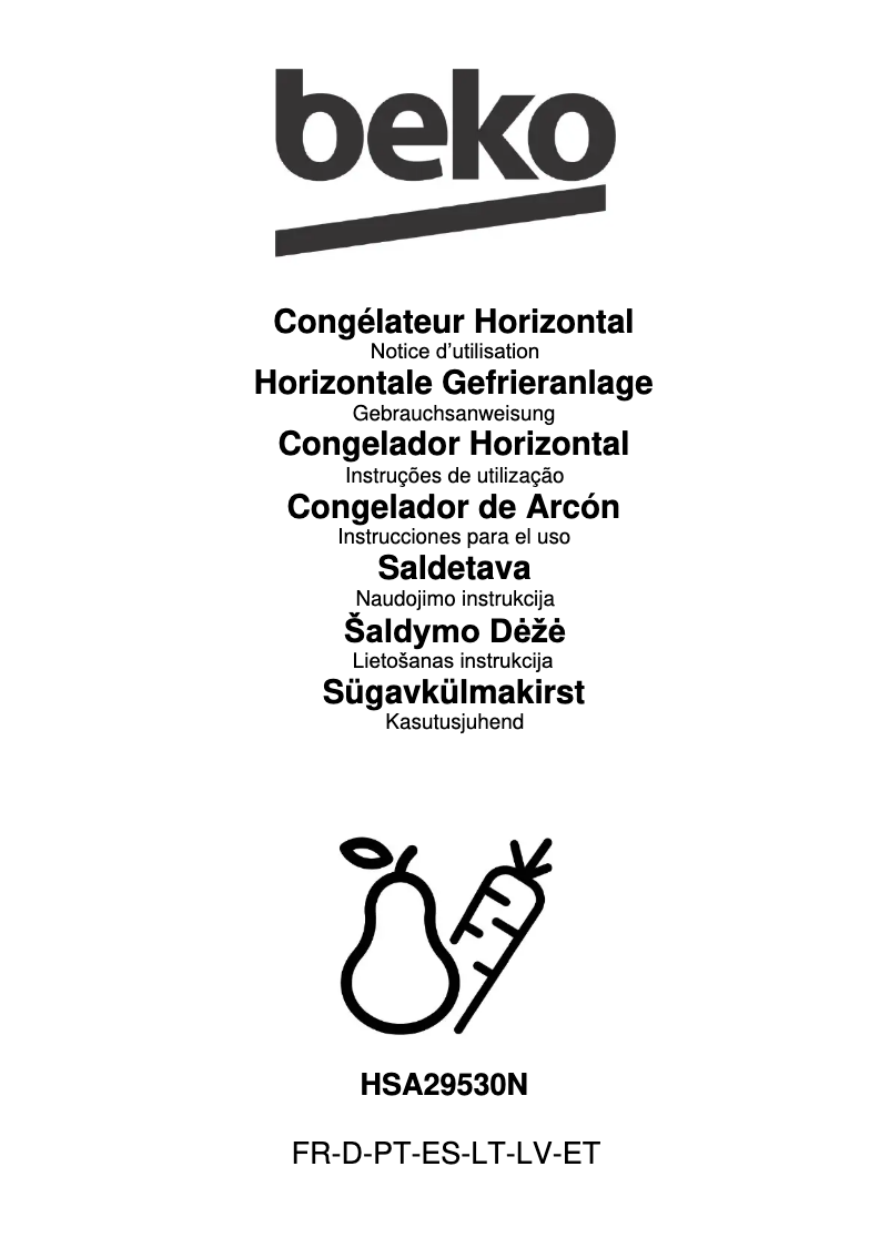 Image de la première page du manuel de l'appareil HSA29530N