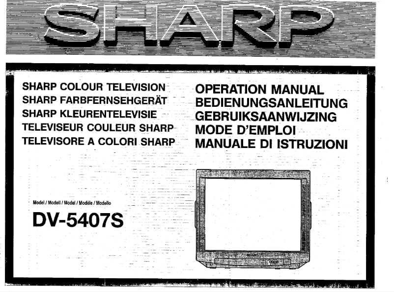 Página 1 del manual Manual de usuario Sharp DV5407S