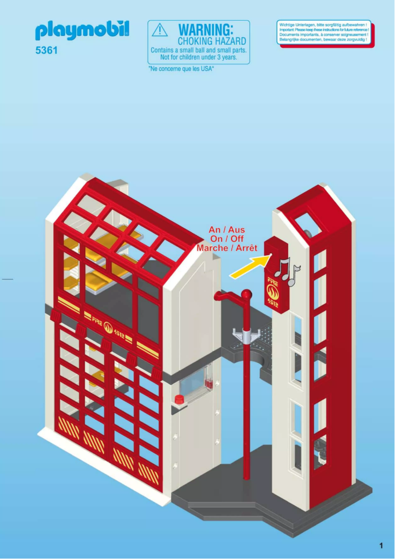 Image de la première page du manuel de l'appareil Fire Station with Alarm 5361