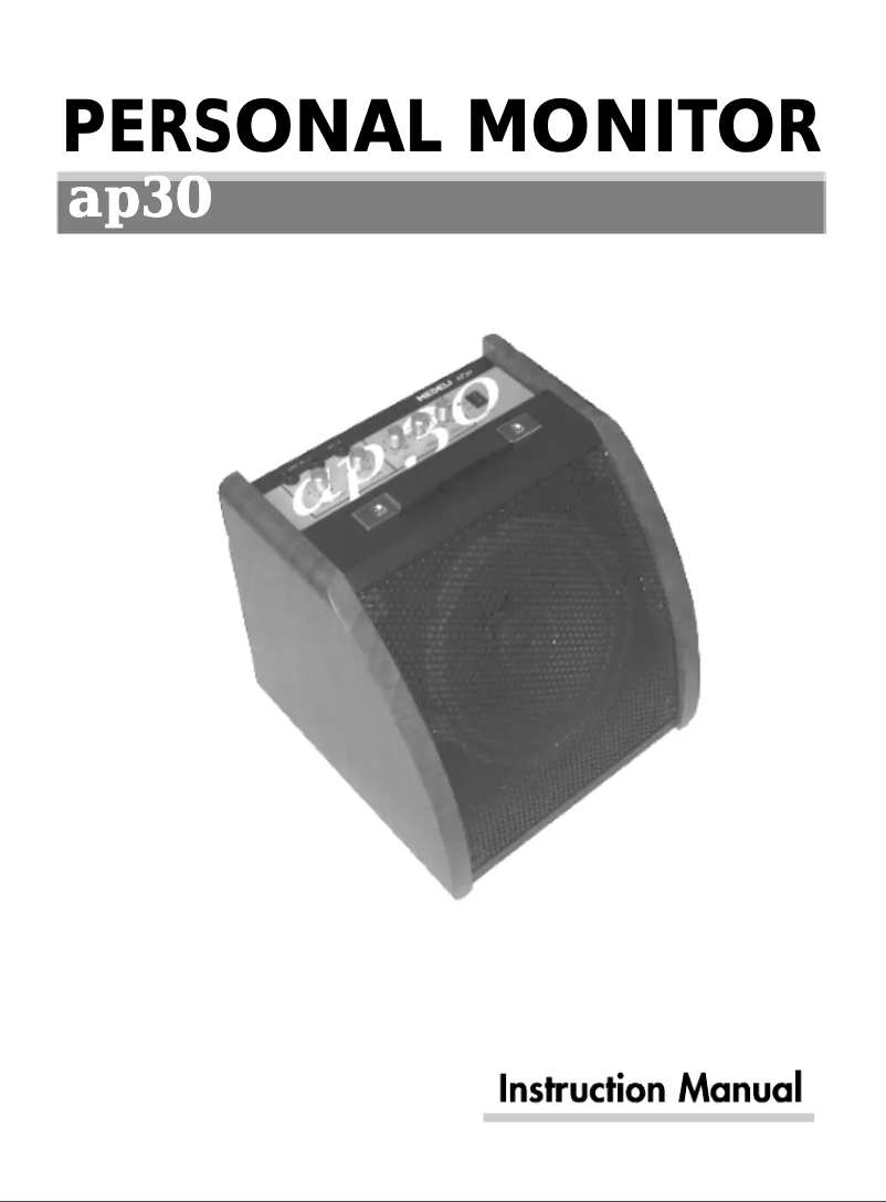 Página 1 del manual Manual de usuario Medeli AP30