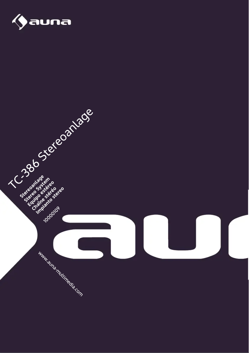 Page 1 de la notice Manuel utilisateur Auna TC-386WE
