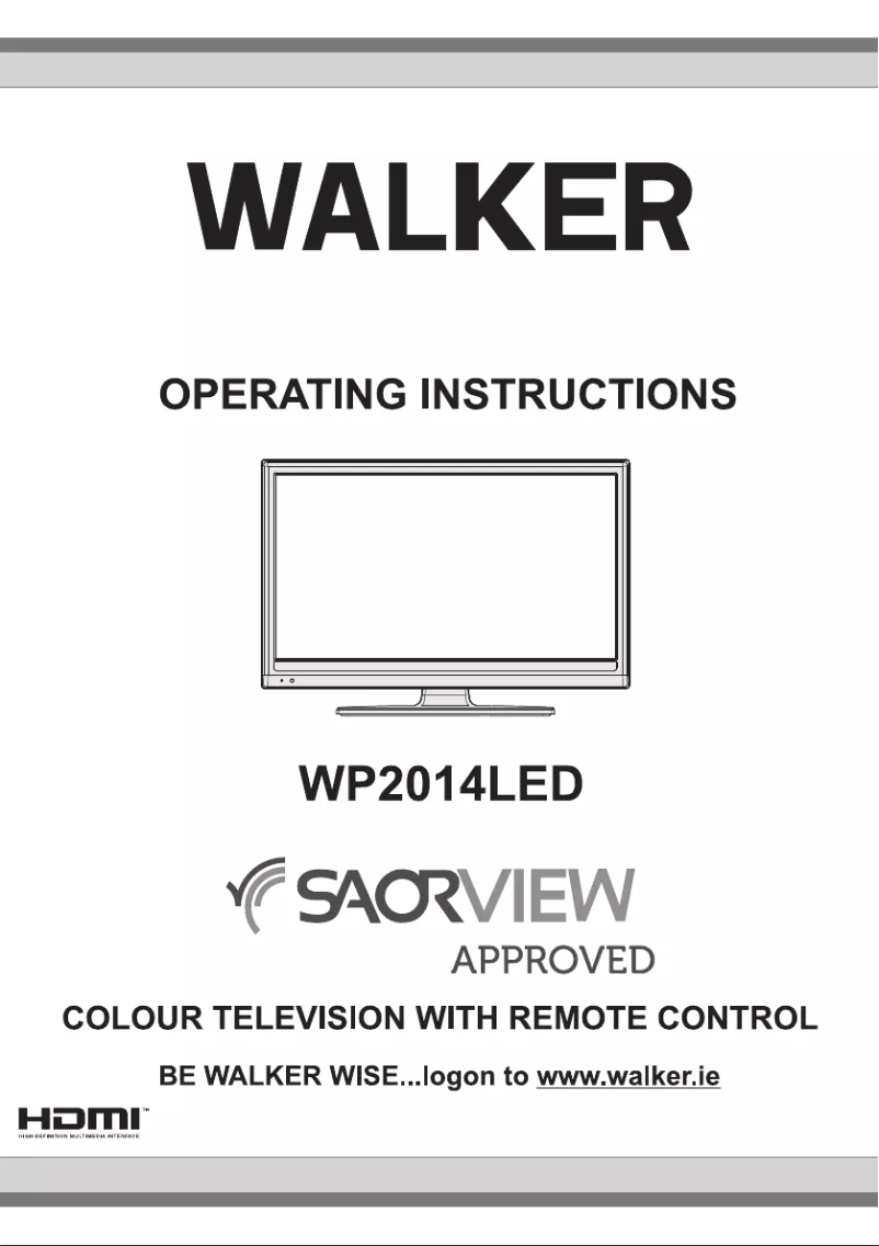 Página 1 del manual Manual de usuario Walker WP2014LED