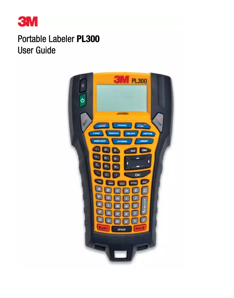 Page 1 de la notice Manuel utilisateur 3M PL300