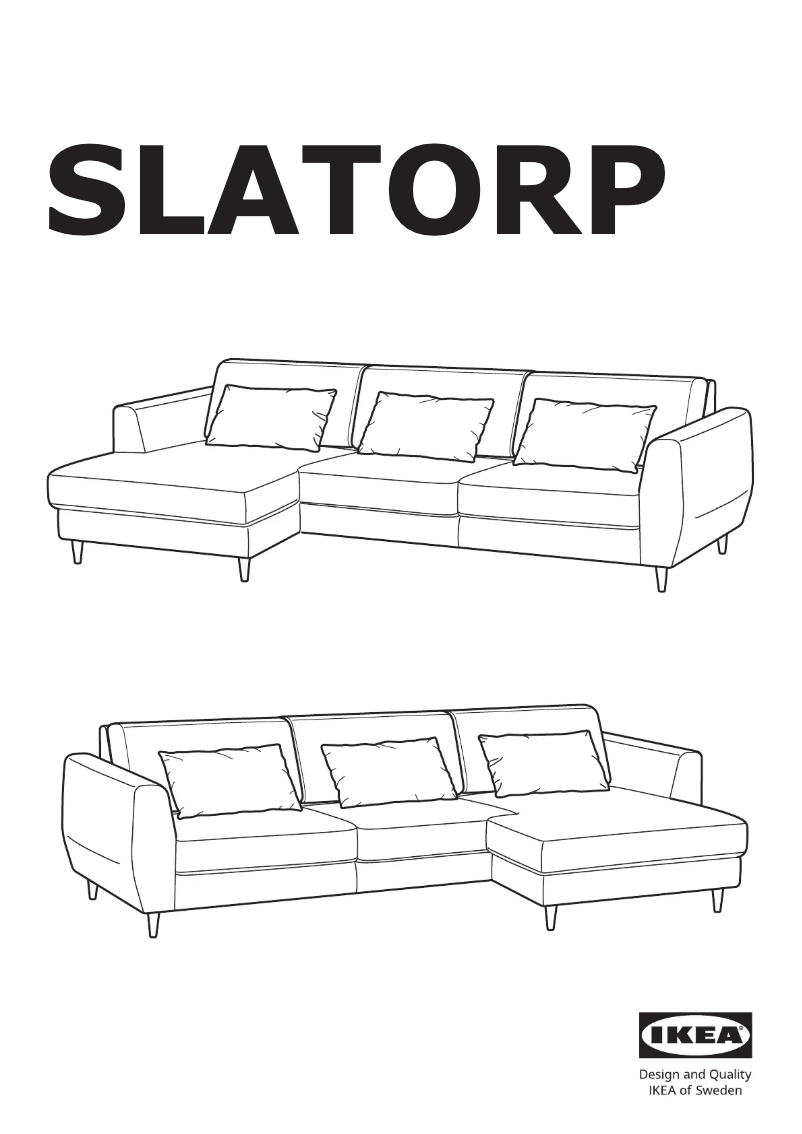 Page 1 de la notice Manuel utilisateur Ikea SLATORP 704.979.59
