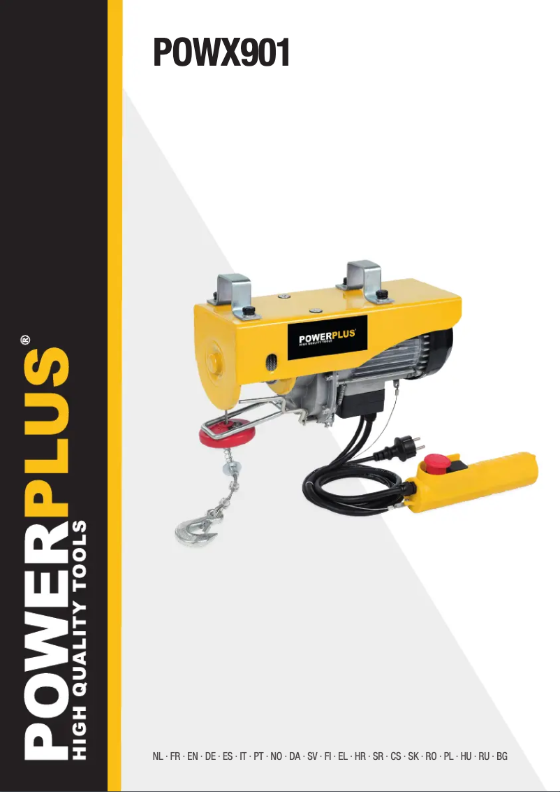 Page 1 de la notice Manuel utilisateur PowerPlus POWX901