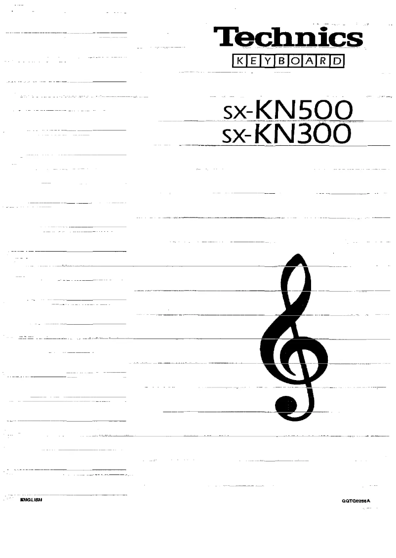 Image de la première page du manuel de l'appareil SX-KN300