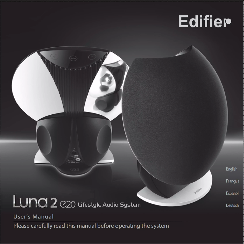 Page 1 de la notice Manuel utilisateur Edifier E20-b