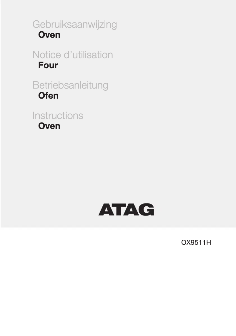 Image de la première page du manuel de l'appareil OX9511H