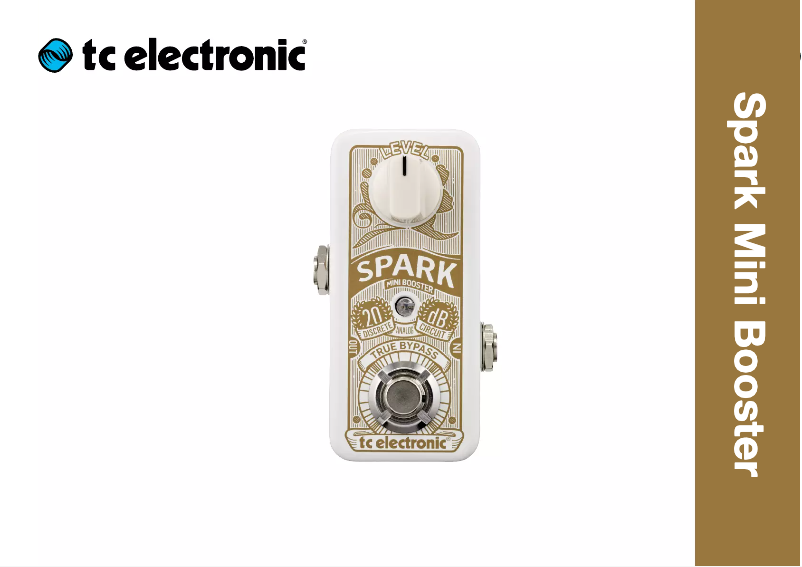 Page n°1 - Manuel utilisateur TC Electronic Spark Mini Booster
