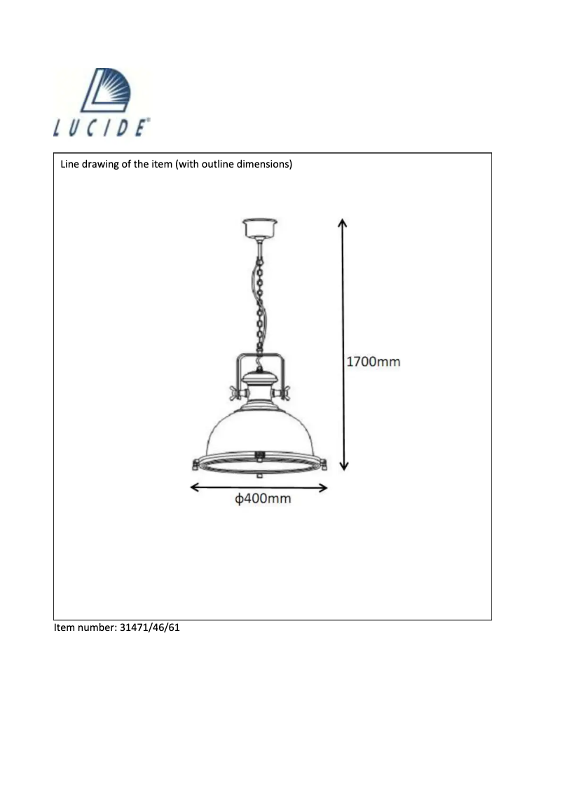 Page n°1 - Manuel utilisateur Lucide Old Burdie