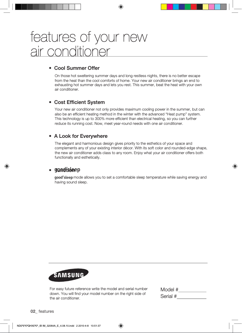 Image de la première page du manuel de l'appareil ND022QHXEB