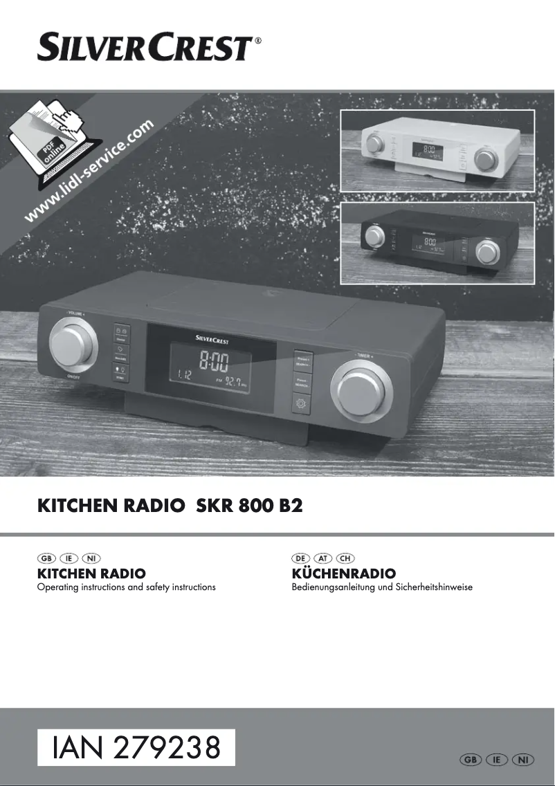 Page n°1 - Manuel utilisateur SilverCrest SKR 800 B2