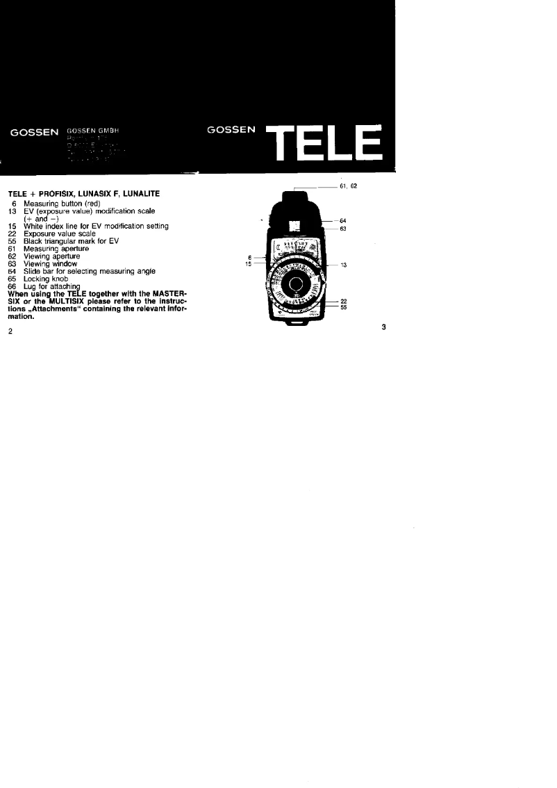 Imagen de la primera página del manual del dispositivo TELE