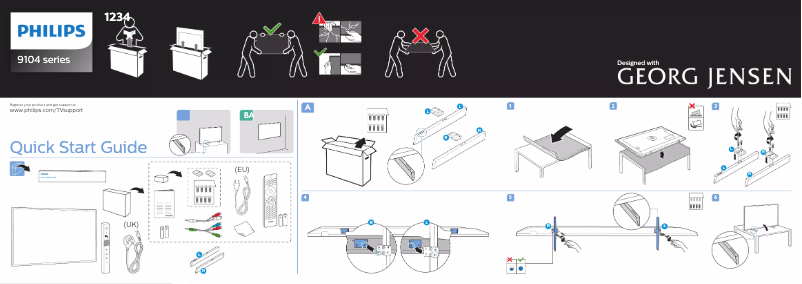 Image de la première page du manuel de l'appareil 55PUS9104