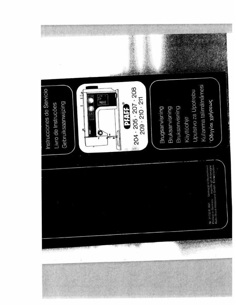 Image de la première page du manuel de l'appareil 209