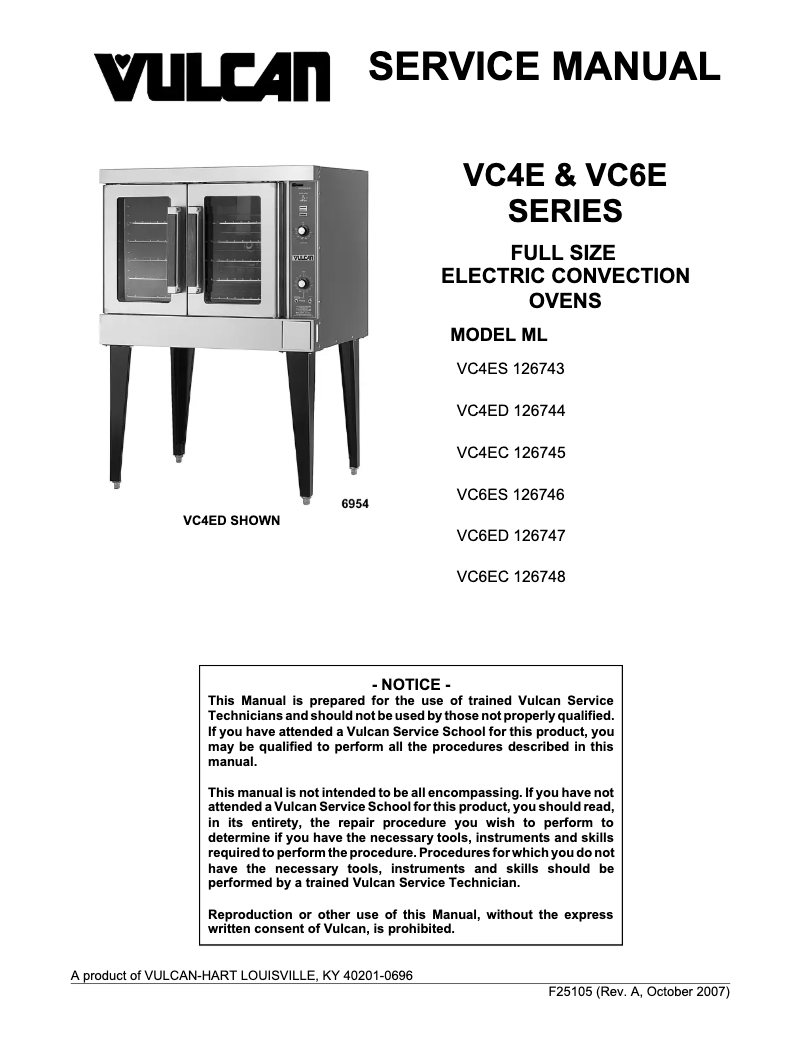 Image de la première page du manuel de l'appareil VC44ED-480