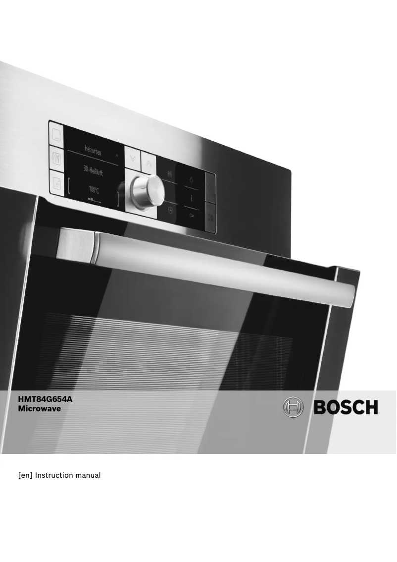 Page 1 de la notice Manuel utilisateur Bosch HMT84G654A