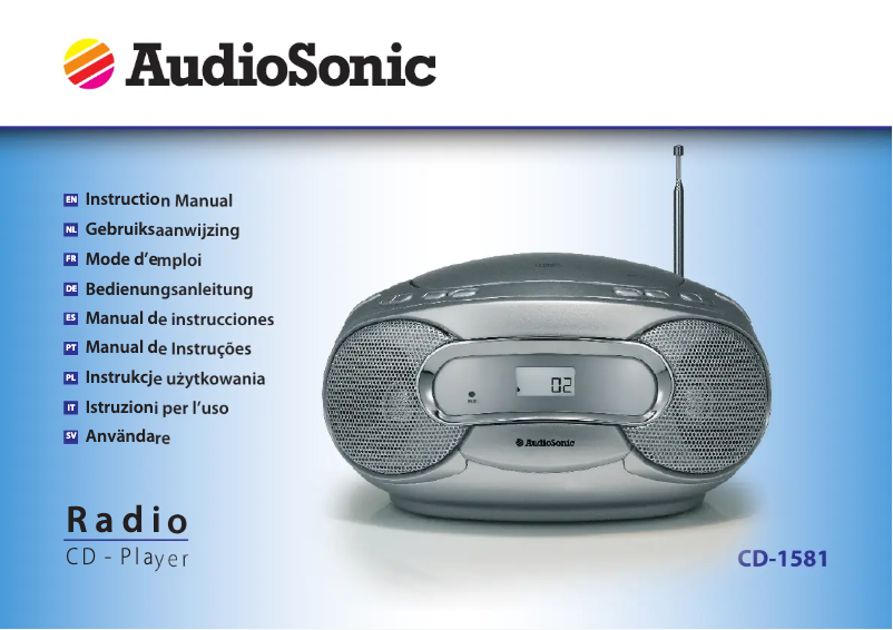 Page 1 de la notice Manuel utilisateur TriStar CD-1581