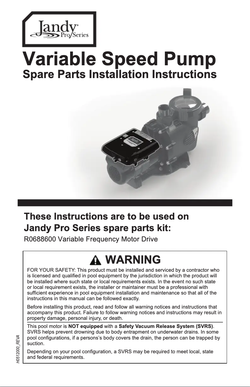 Page 1 de la notice Guide d'installation JANDY VSSHP220AUT