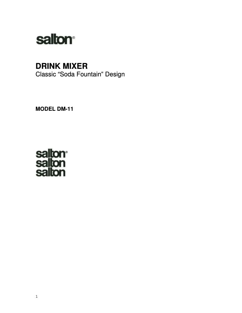 Imagen de la primera página del manual del dispositivo DM-11