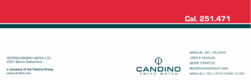 Page n°1 - Manuel utilisateur Candino C4377