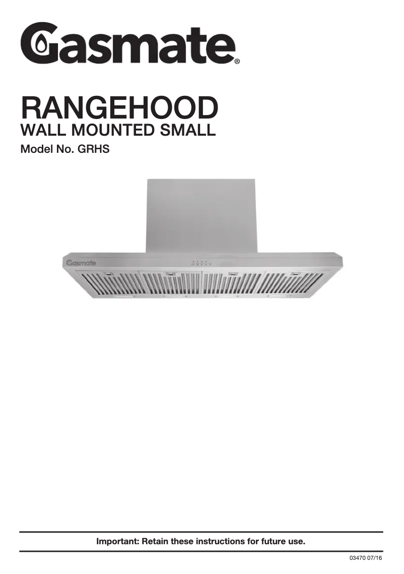 Image de la première page du manuel de l'appareil GRHS