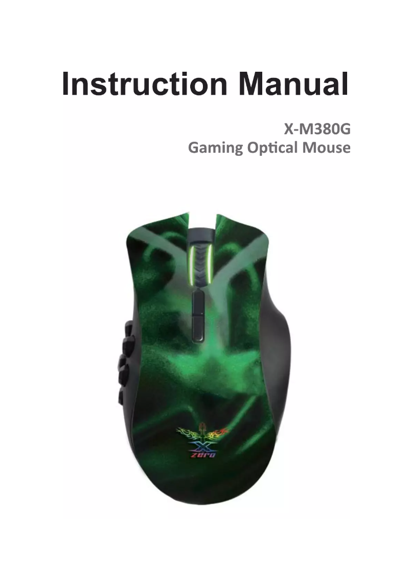 Page n°1 - Manuel utilisateur X-Zero X-M380G