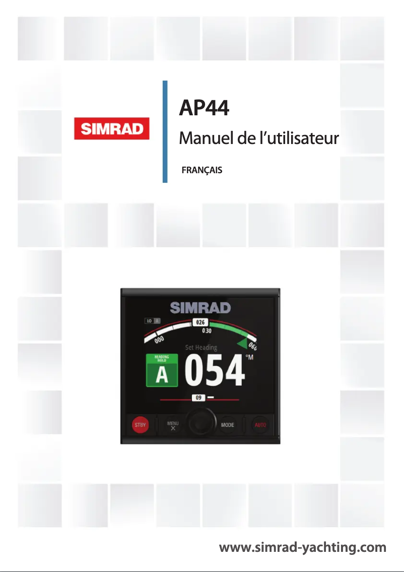 Page 1 de la notice Manuel utilisateur Simrad AP44