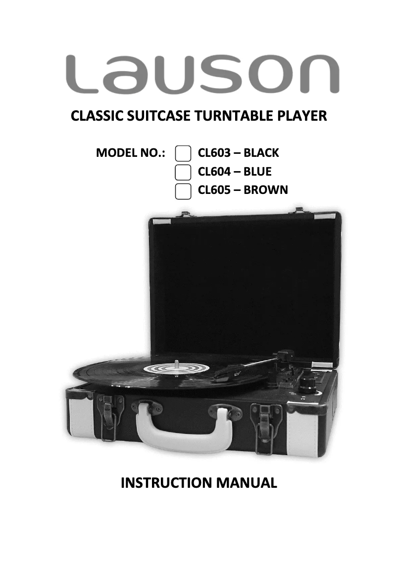 Page 1 de la notice Manuel utilisateur Lauson CL604