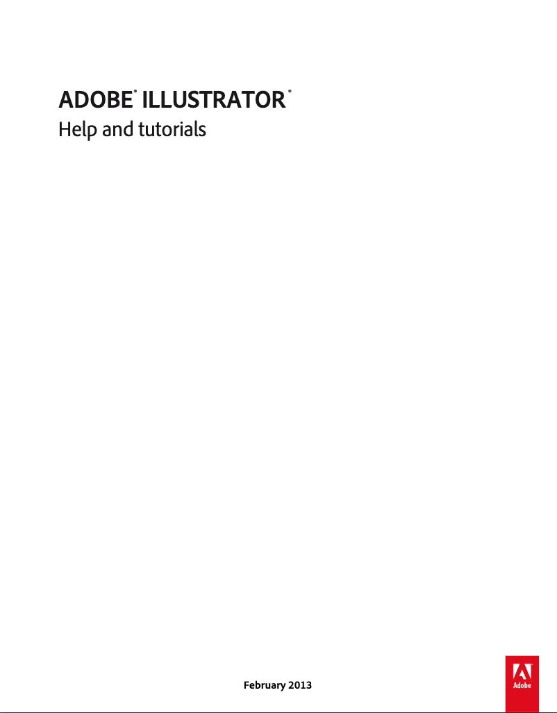 Image de la première page du manuel de l'appareil Illustrator CS6