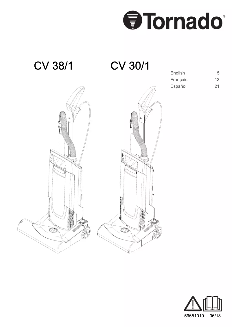 Page 1 de la notice Manuel utilisateur Tornado Deluxe CVD 38