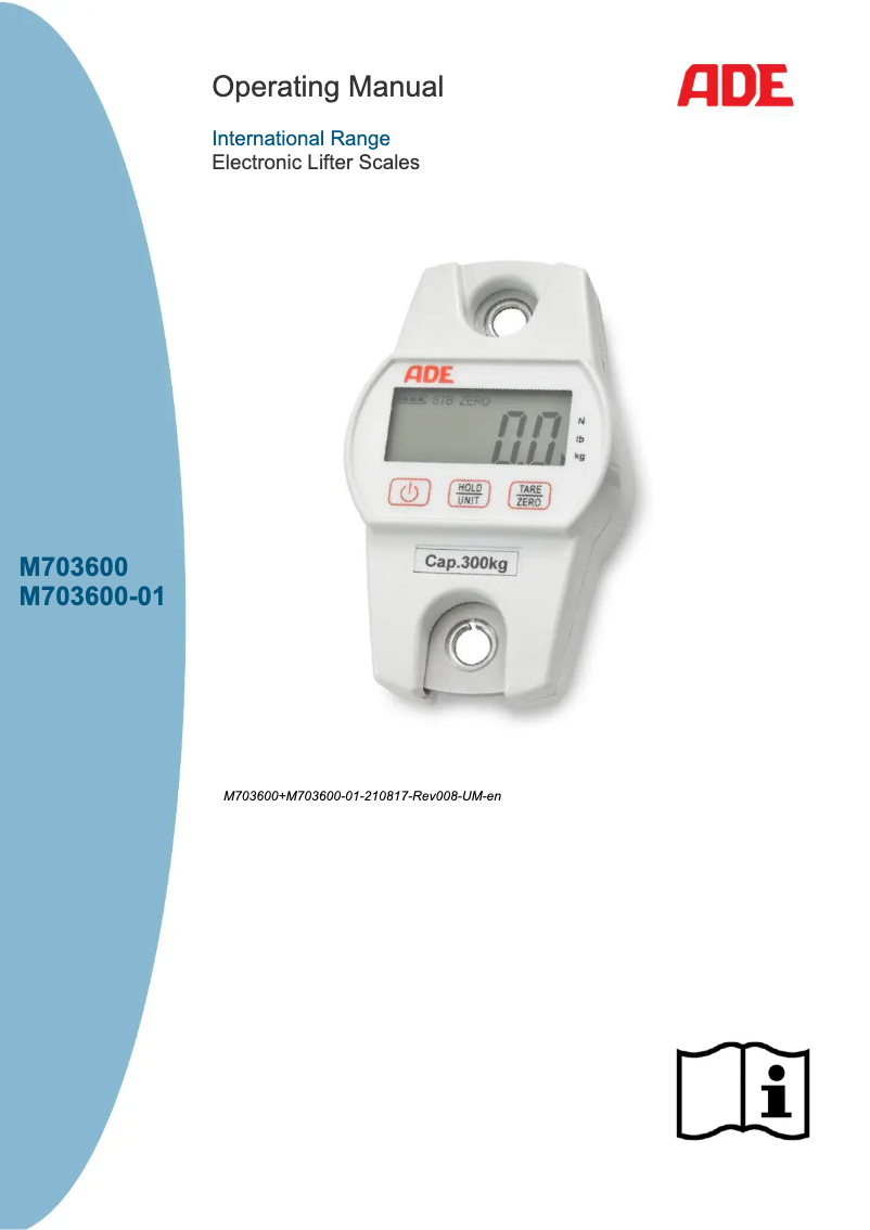 Page n°1 - Manuel utilisateur ADE M703600-01