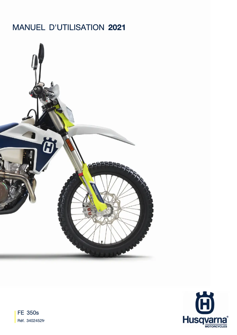 Página 1 del manual Manual de usuario Husqvarna FE 350s (2021)