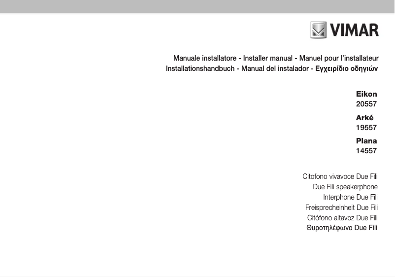 Image de la première page du manuel de l'appareil 20557