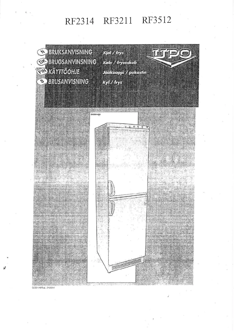 Image de la première page du manuel de l'appareil RF2314