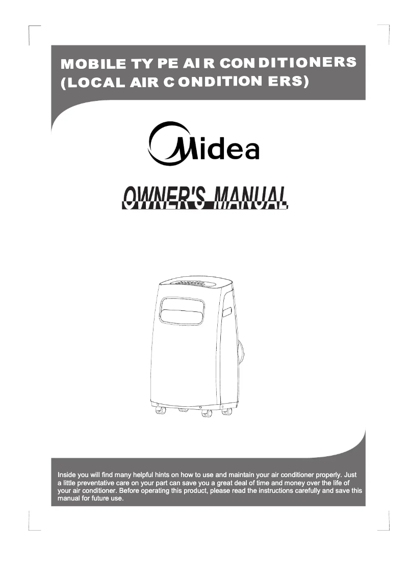 Image de la première page du manuel de l'appareil MPF-09CRN1