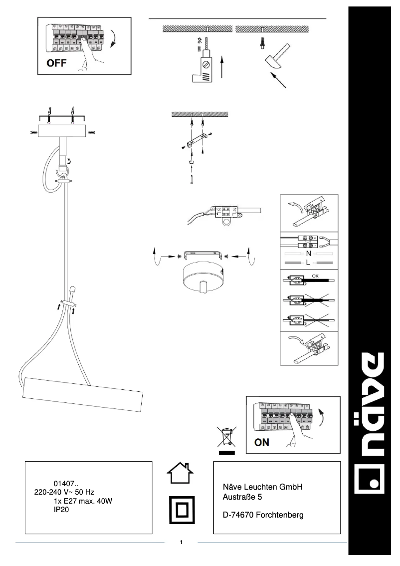 Image de la première page du manuel de l'appareil Corbatin