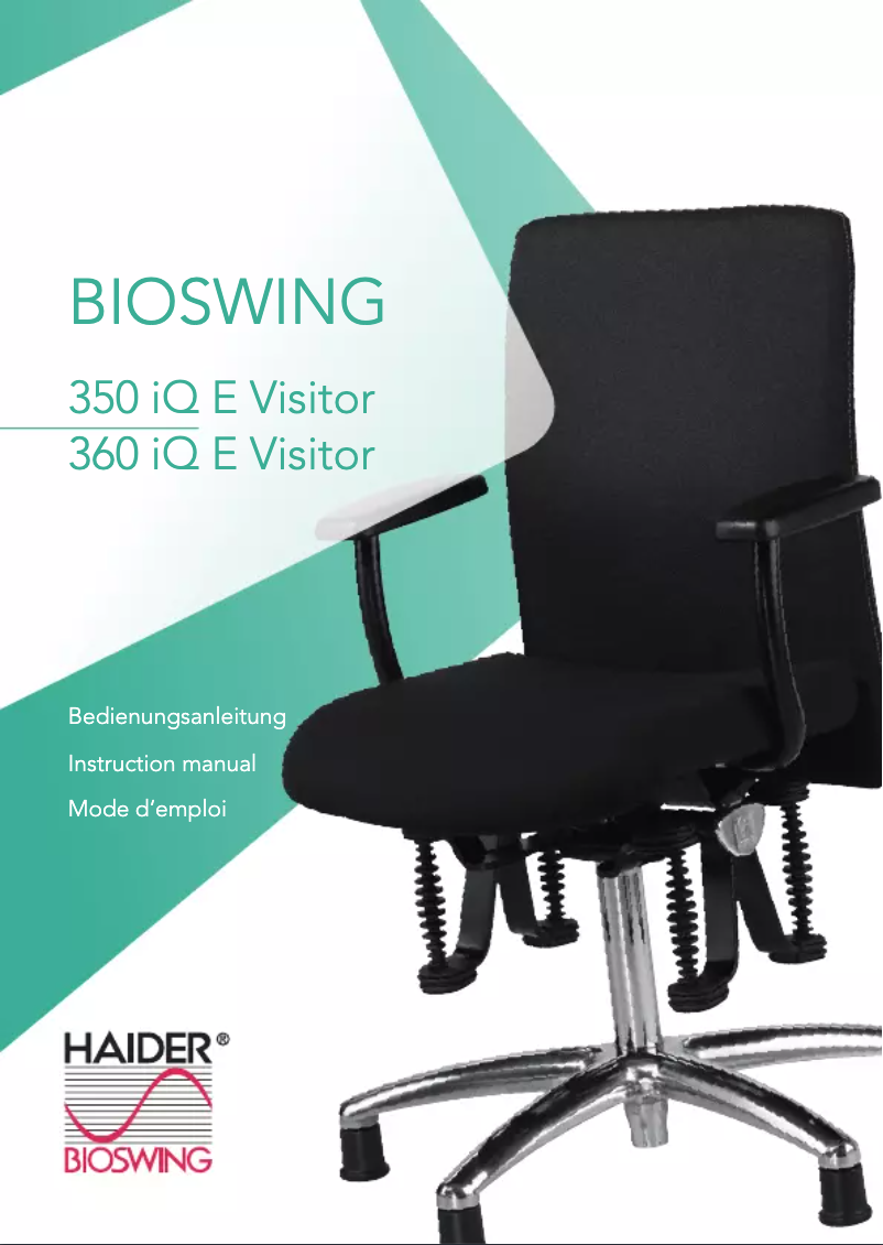 Page n°1 - Manuel utilisateur Bioswing 350 iQ E Visitor